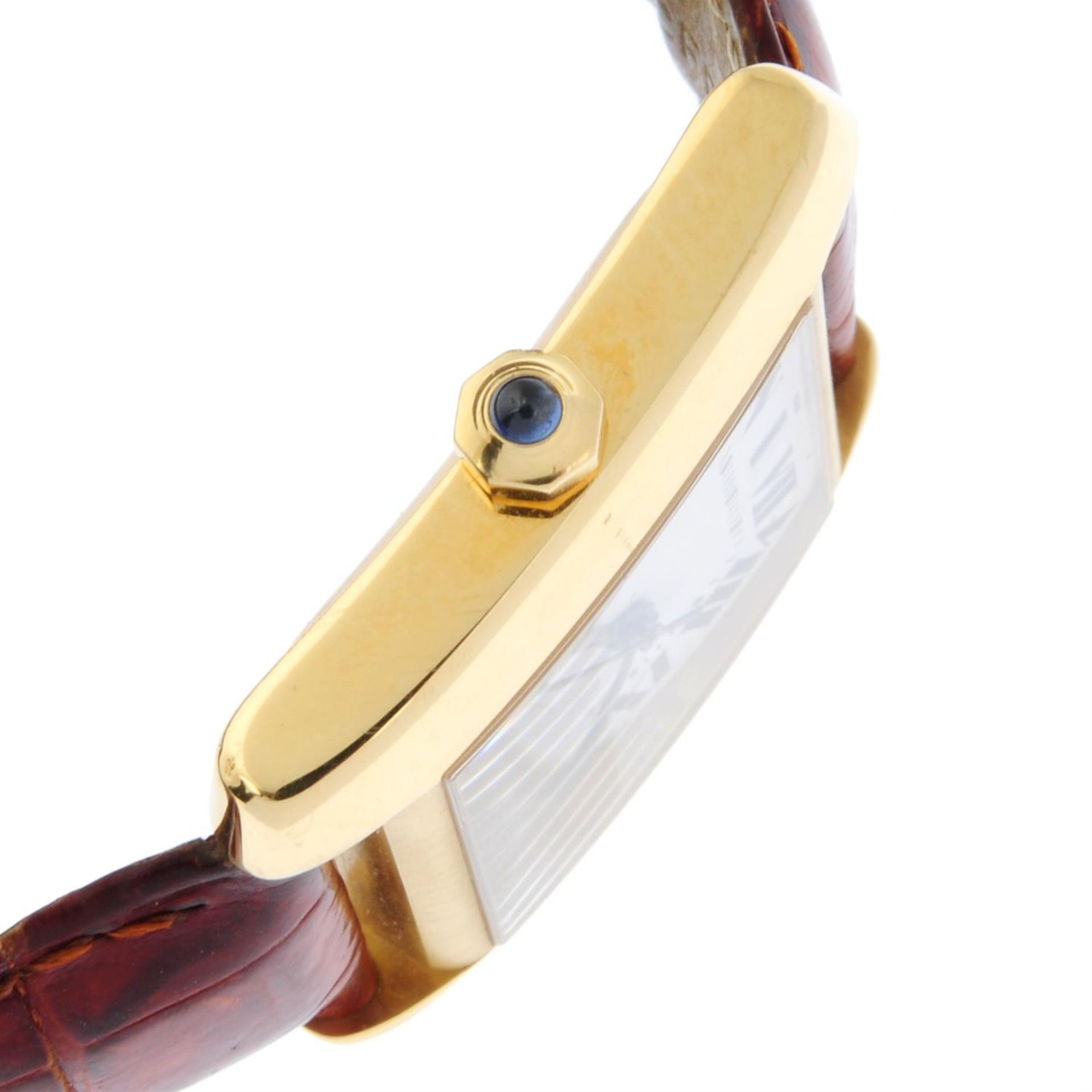 CARTIER - an 18ct yellow gold Tank Francaise 1840 wrist watch, 28x24mm. - Image 3 of 5
