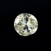 A brilliant cut diamond, weighing 0.72ct