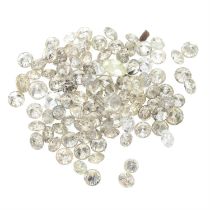 Selection of brilliant cut diamonds, weighing 7.43ct