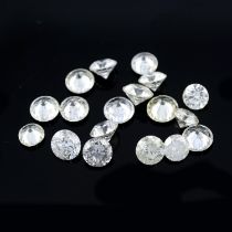 Eighteen brilliant cut diamonds, weighing 4.42ct