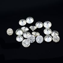 Eighteen brilliant cut diamonds, weighing 4.14ct
