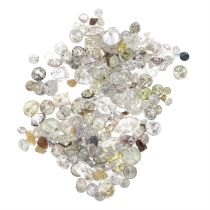 Selection of vari-shape diamonds and other gemstones, weighing 8.66ct