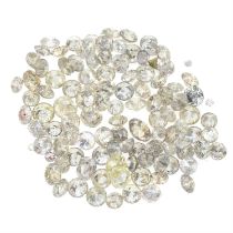 Selection of brilliant cut diamonds, weighing 7.38ct