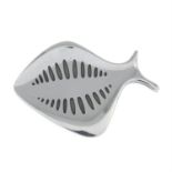 A fish brooch, by Henning Koppel for Georg Jensen.