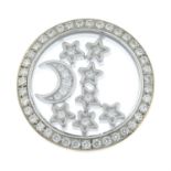 A 'Happy Diamonds' jewellery component, with moon and stars, by Chopard.