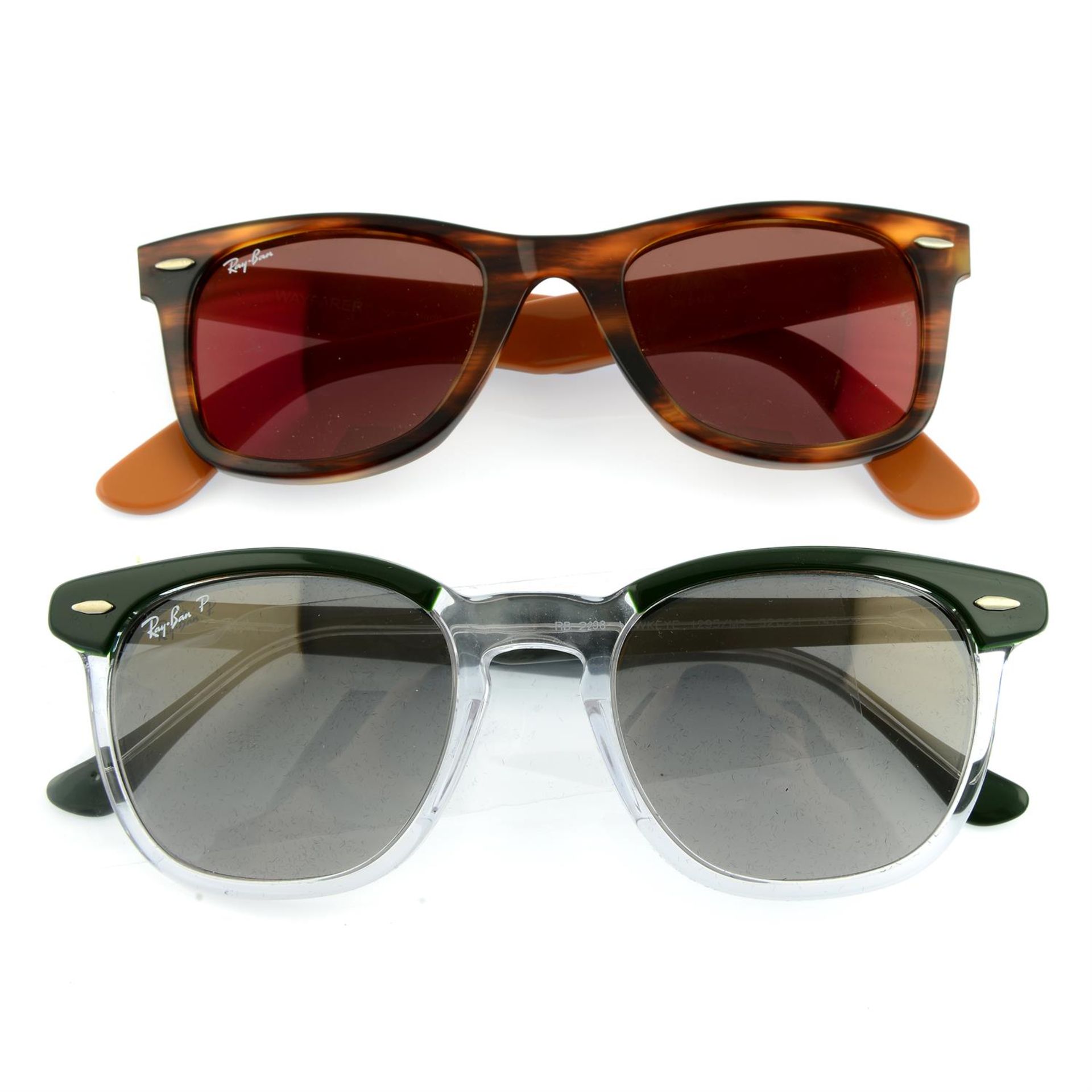 RAY-BAN - two pairs of sunglasses.