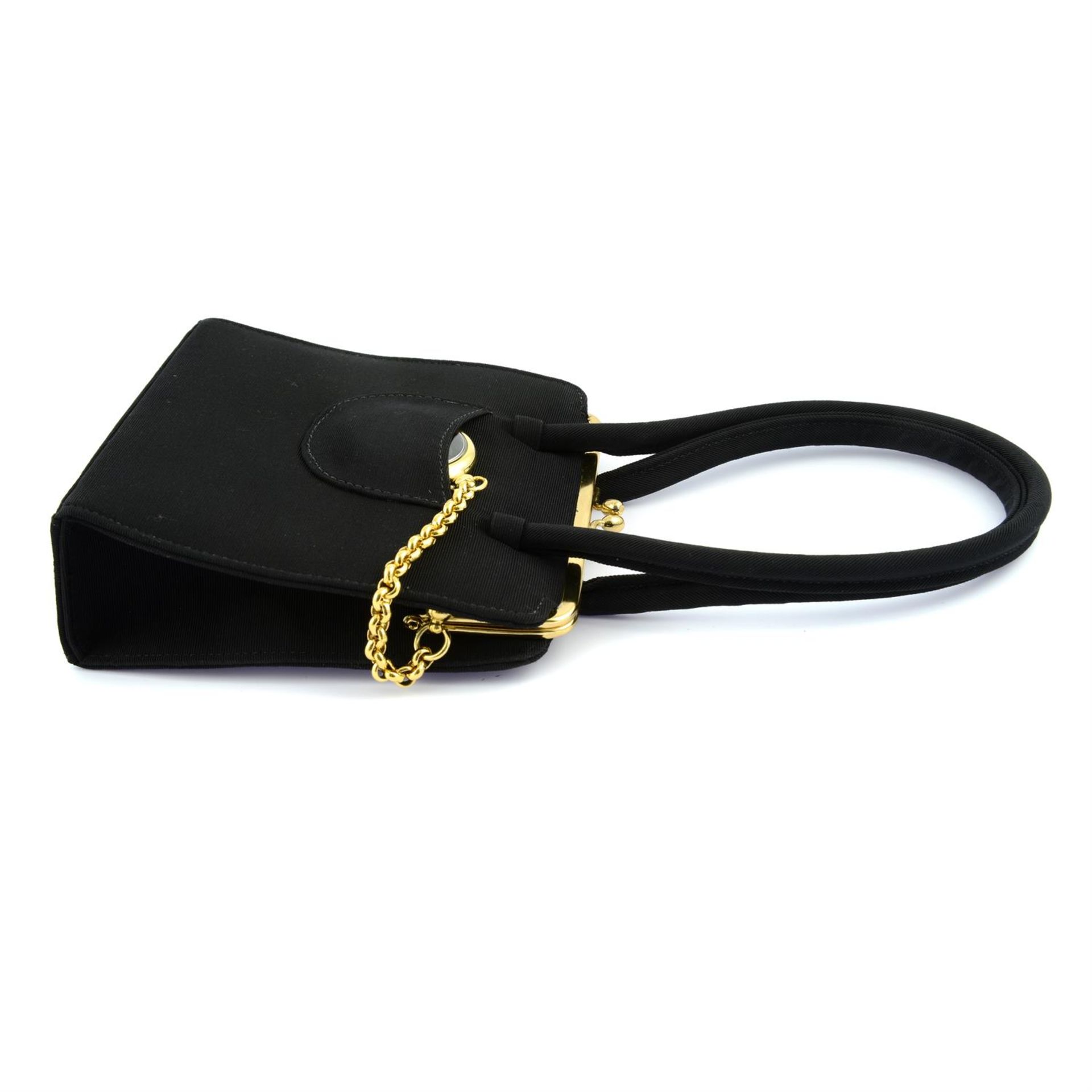 ANYA HINDMARCH - a black fabric handbag. - Bild 3 aus 6