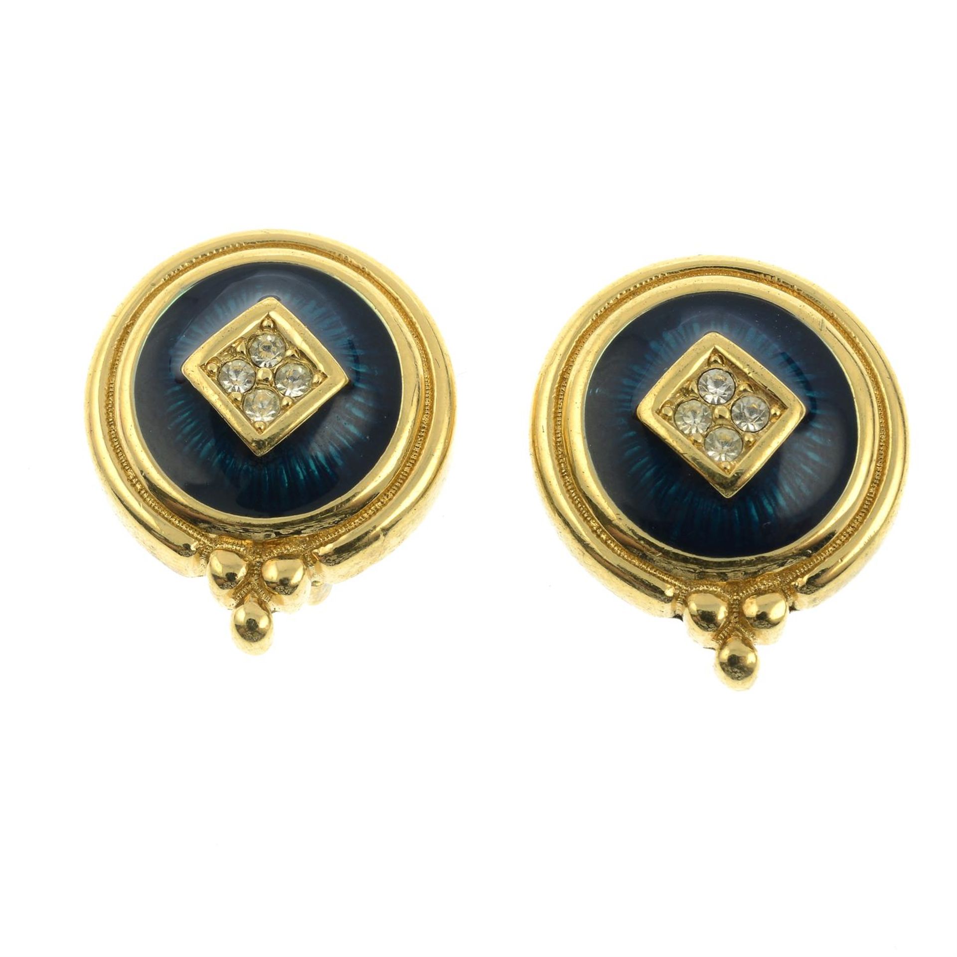 BURBERRY - a pair of clip-on earrings.