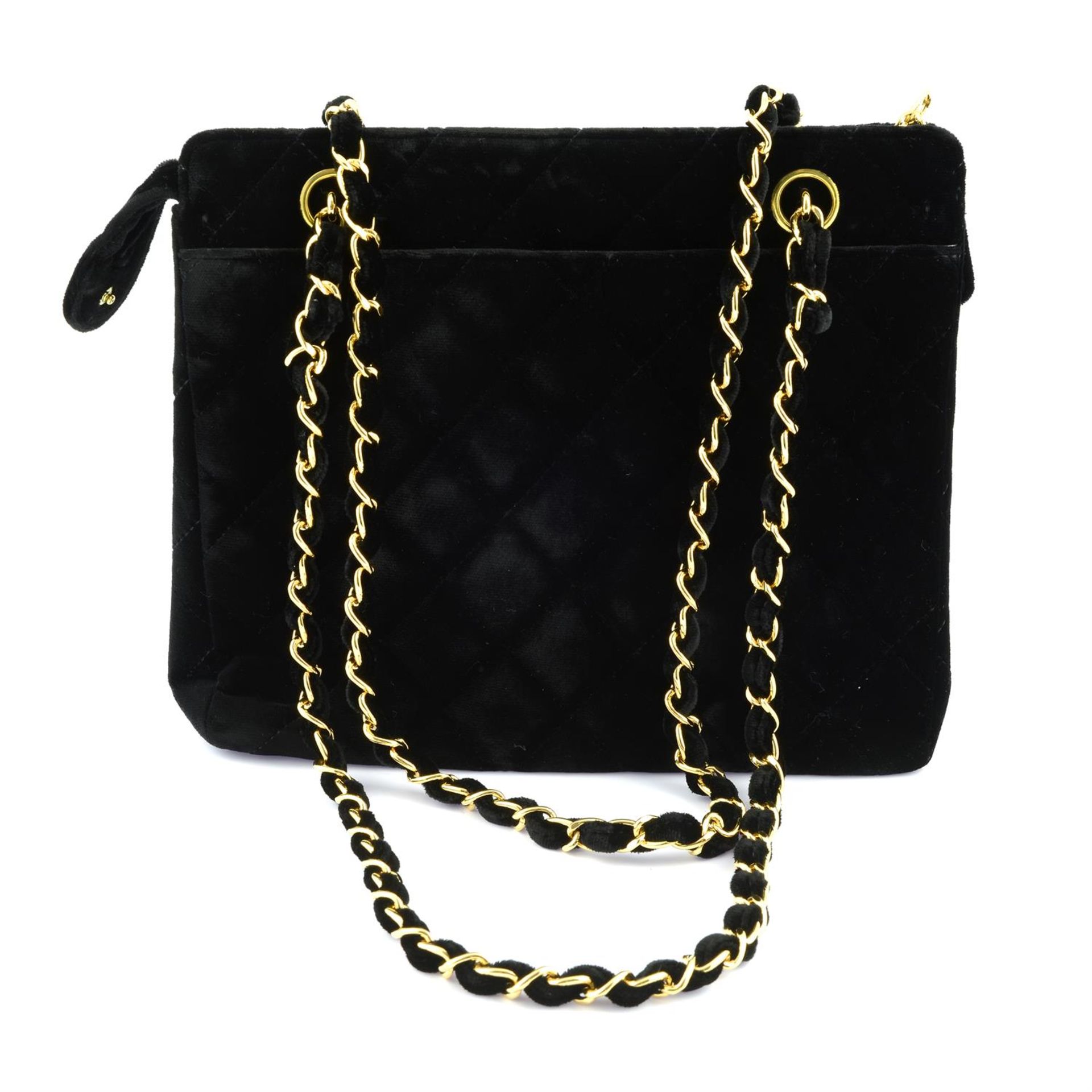 CHANEL - a circa 1997 velvet shoulder bag. - Image 2 of 4