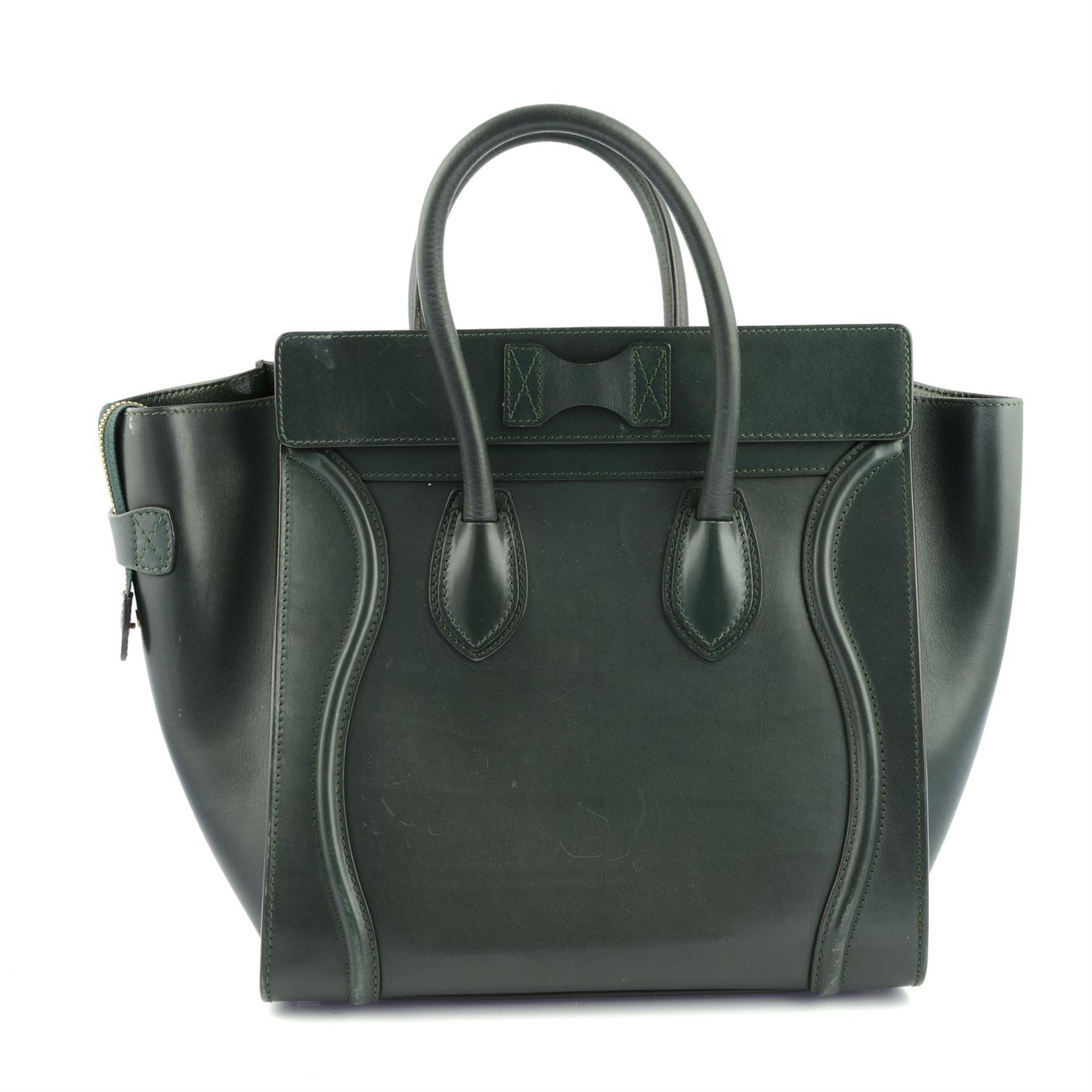 CÉLINE- a green Phantom Tote handbag. - Image 2 of 6