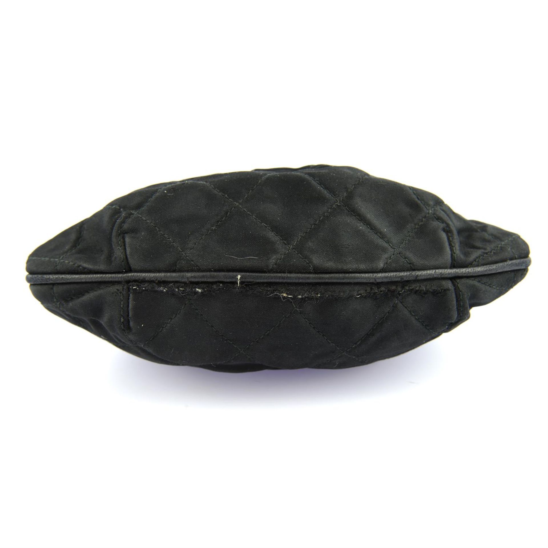 CHANEL - a 1989 black fabric small clutch bag. - Image 5 of 6