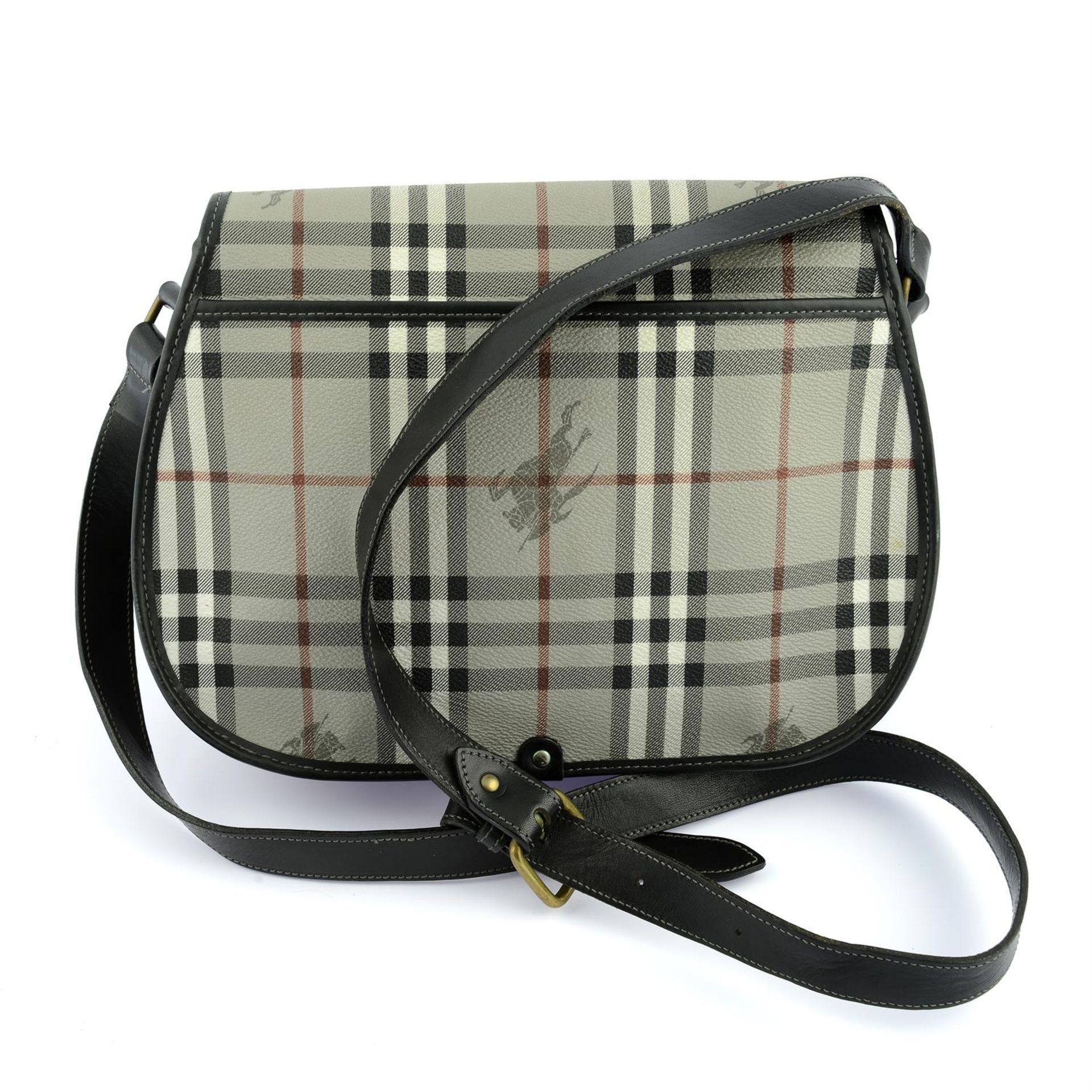 BURBERRY - a grey Nova check satchel. - Image 2 of 6