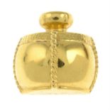 YVES SAINT LAURENT - a perfume bottle brooch.