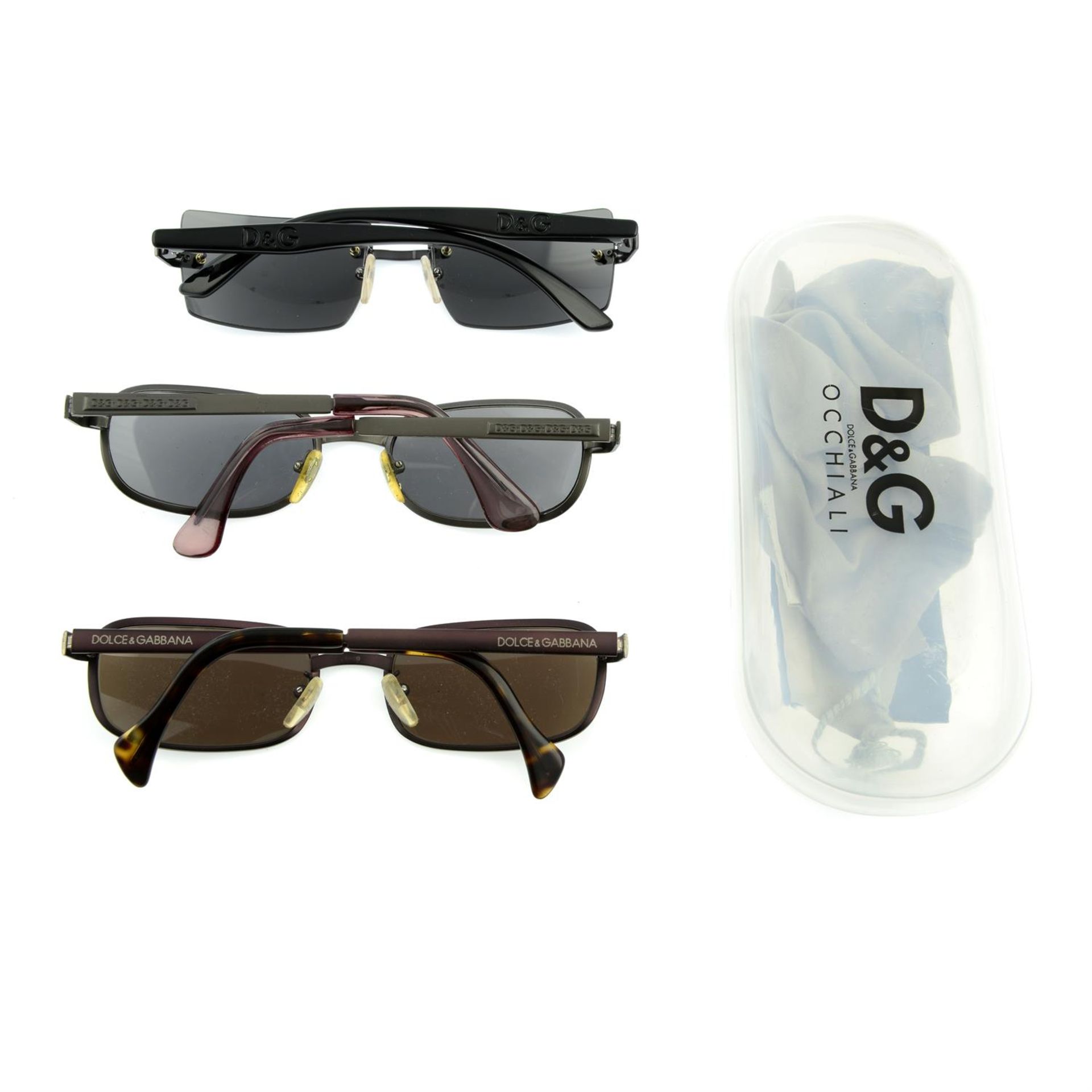 DOLCE & GABBANA - three pairs of sunglasses. - Image 2 of 2