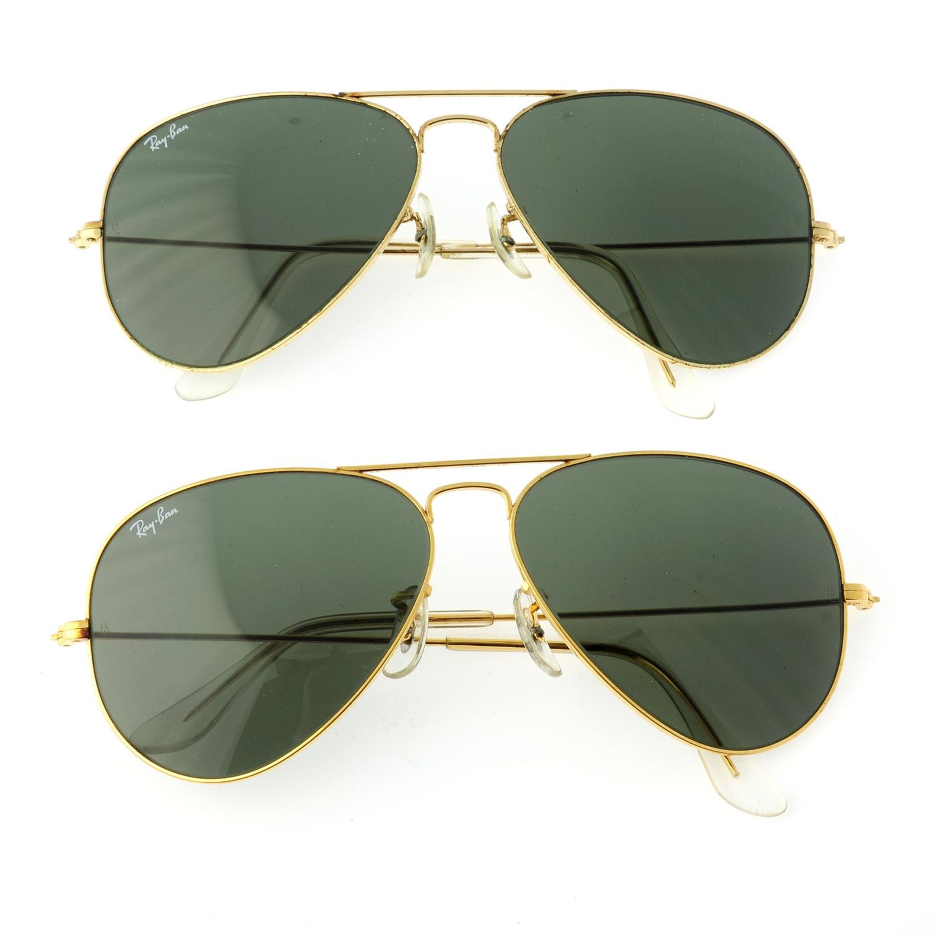 RAY-BAN - two pairs of sunglasses.