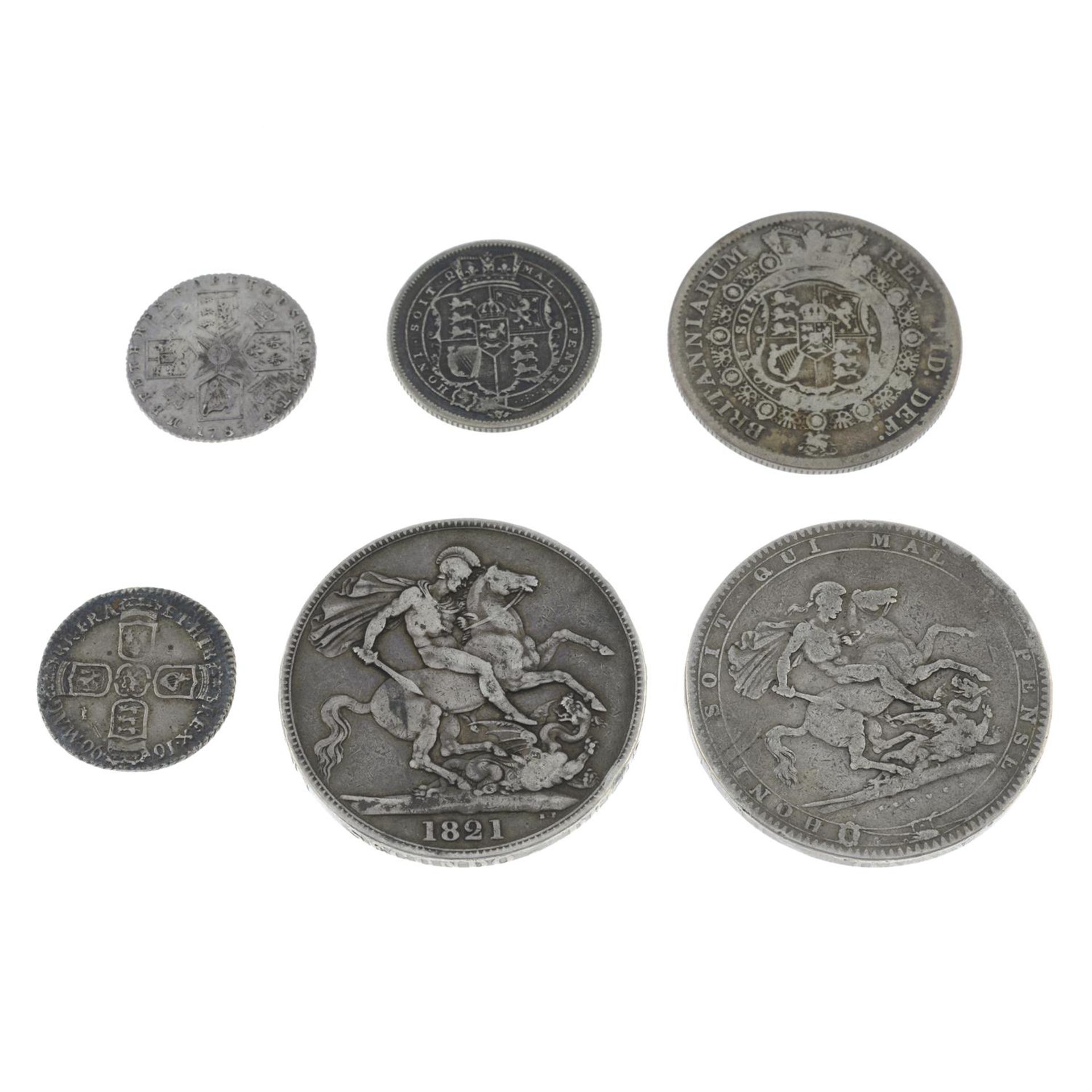 William III to George V, a quantity of silver coins, etc. (Lot). - Image 2 of 4