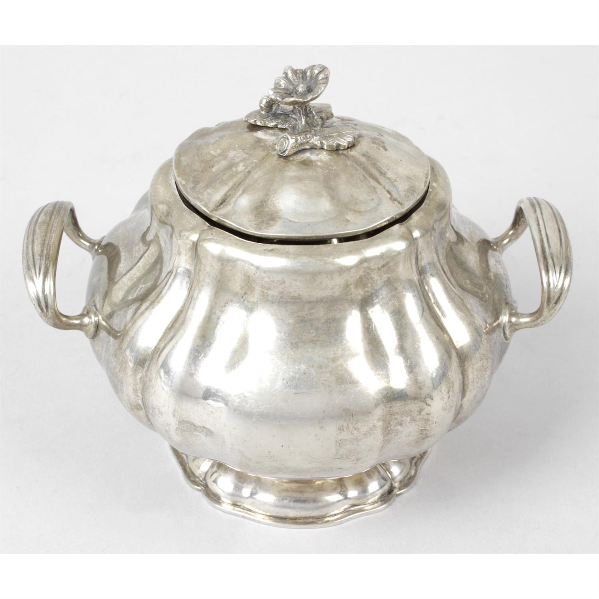 A 19th century Russian silver twin-handled sucrier.