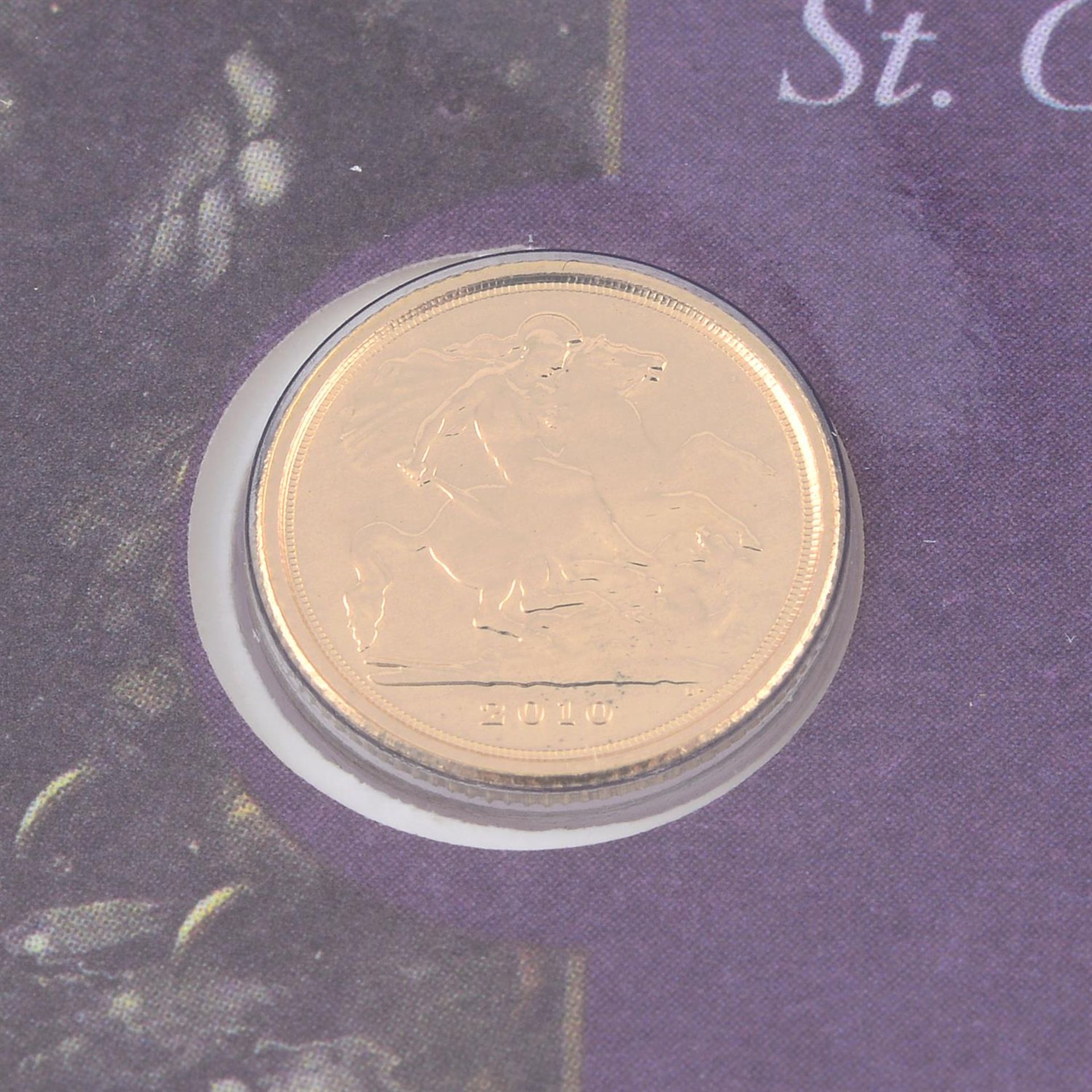 Elizabeth II, Quarter-Sovereign 2010, in presentation cover. - Image 2 of 2