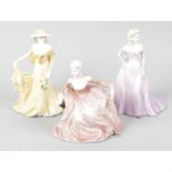 A selection of assorted figurines, to include Royal Worcester and Coalport examples.