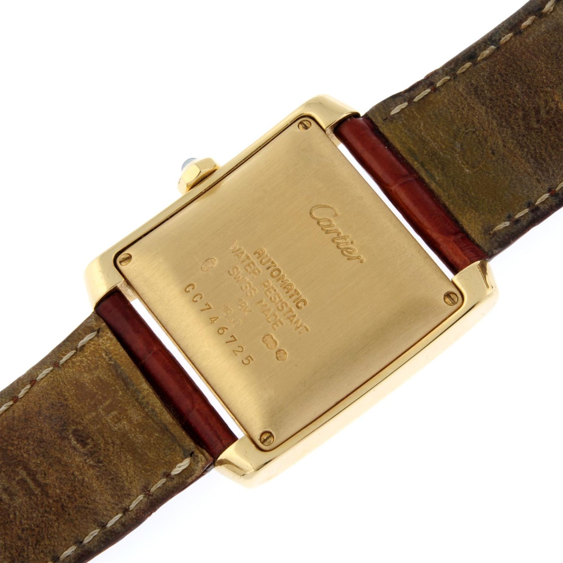 CARTIER - an 18ct yellow gold Tank Francaise 1840 wrist watch, 28x24mm. - Image 4 of 5
