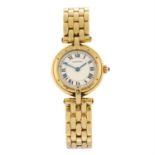 CARTIER - an 18ct yellow gold Panthere Vendome bracelet watch.