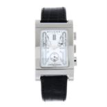 BULGARI - A stainless steel Rettangolo chronograph watch, 29x39mm.