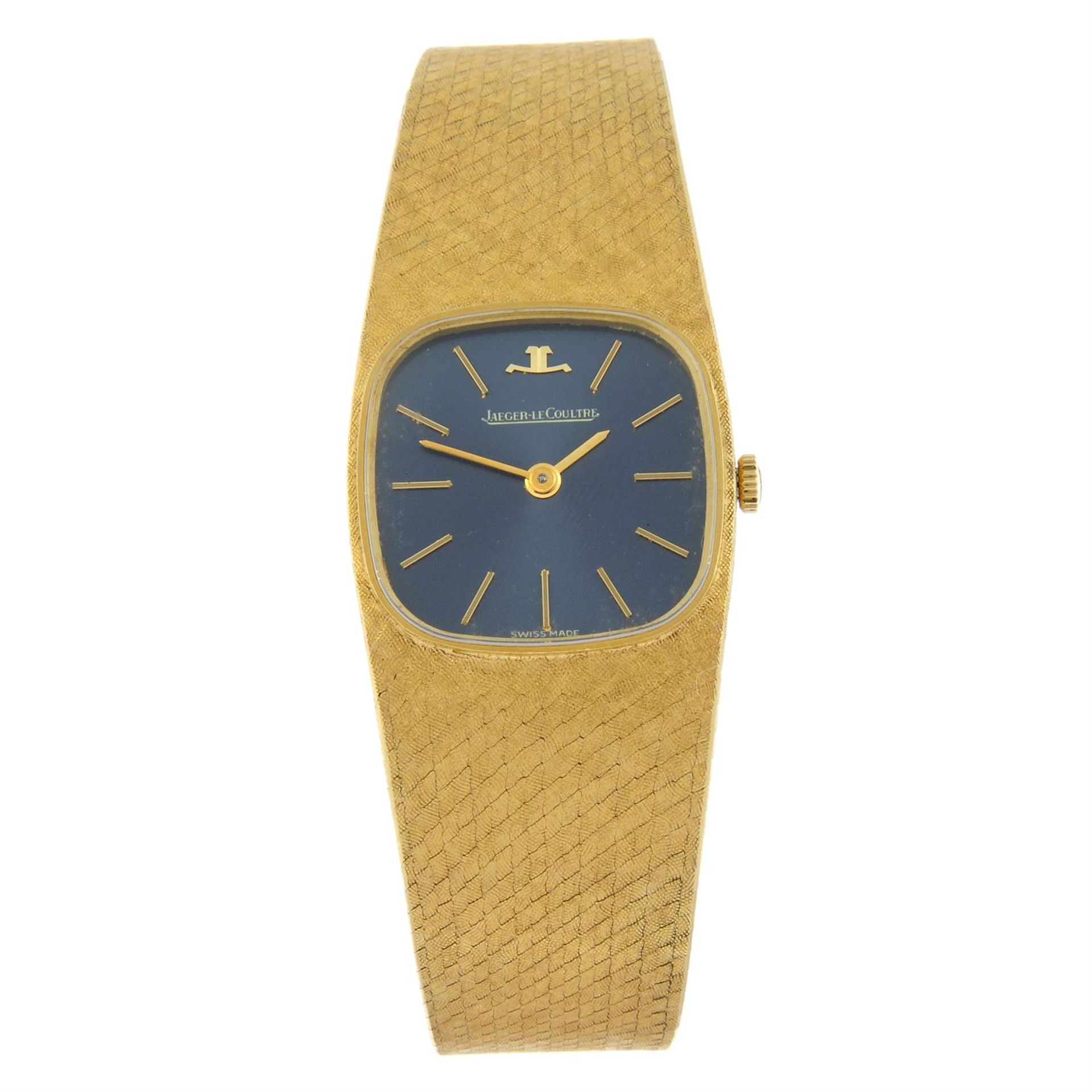 JAEGER-LECOULTRE - an 18ct gold bracelet watch, 24mm.