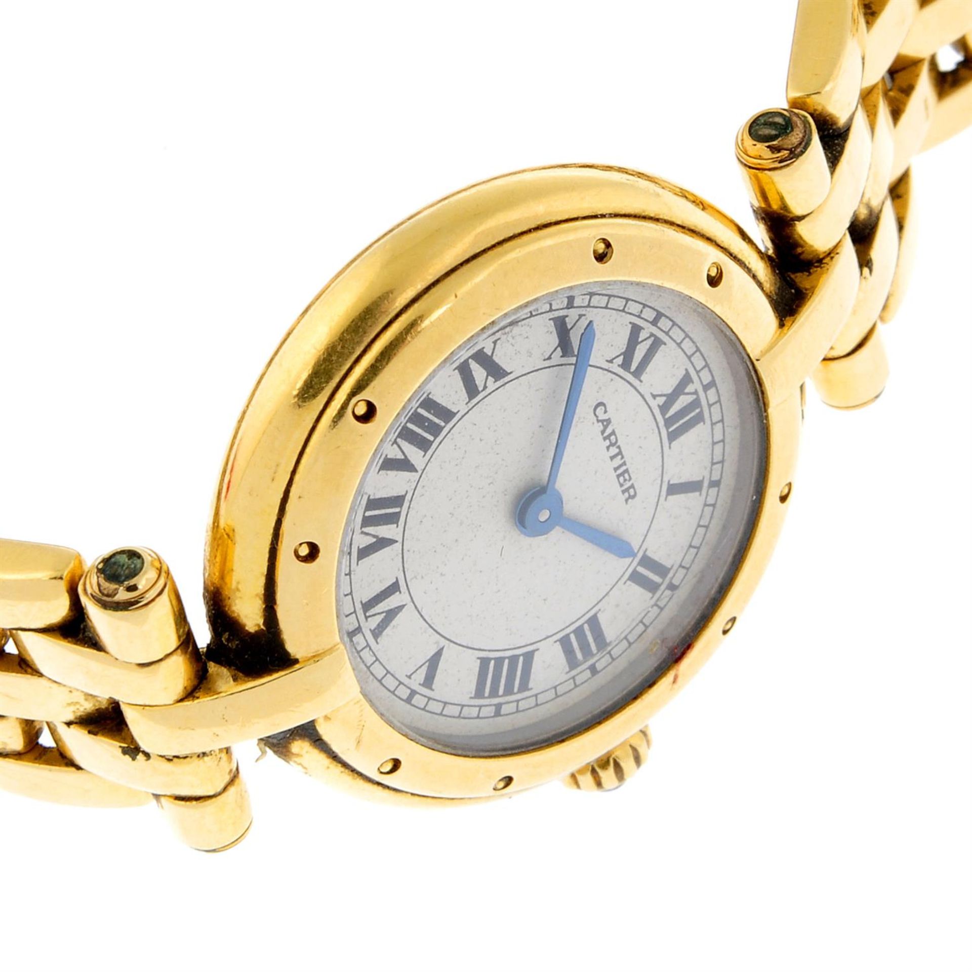 CARTIER - an 18ct yellow gold Panthere Vendome bracelet watch. - Image 4 of 6