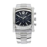 BULGARI - a stainless steel Assioma chronograph bracelet watch, 38mm.