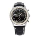 BREITLING - a stainless steel Navitimer Spatiographe Montbrilliant chronograph wrist watch, 39mm.