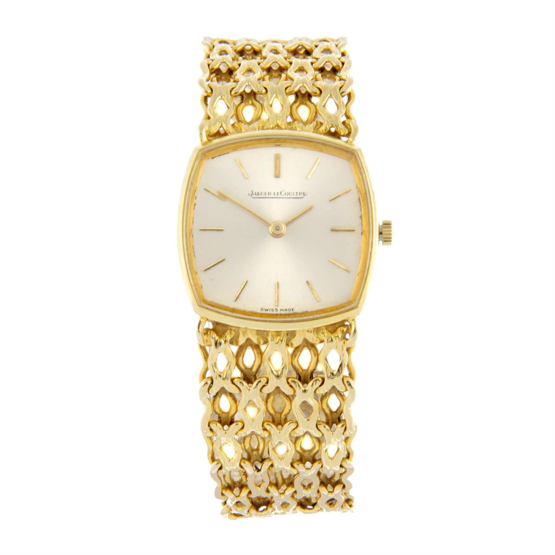 JAEGER-LECOULTRE - an 18ct yellow gold bracelet watch, 23mm.