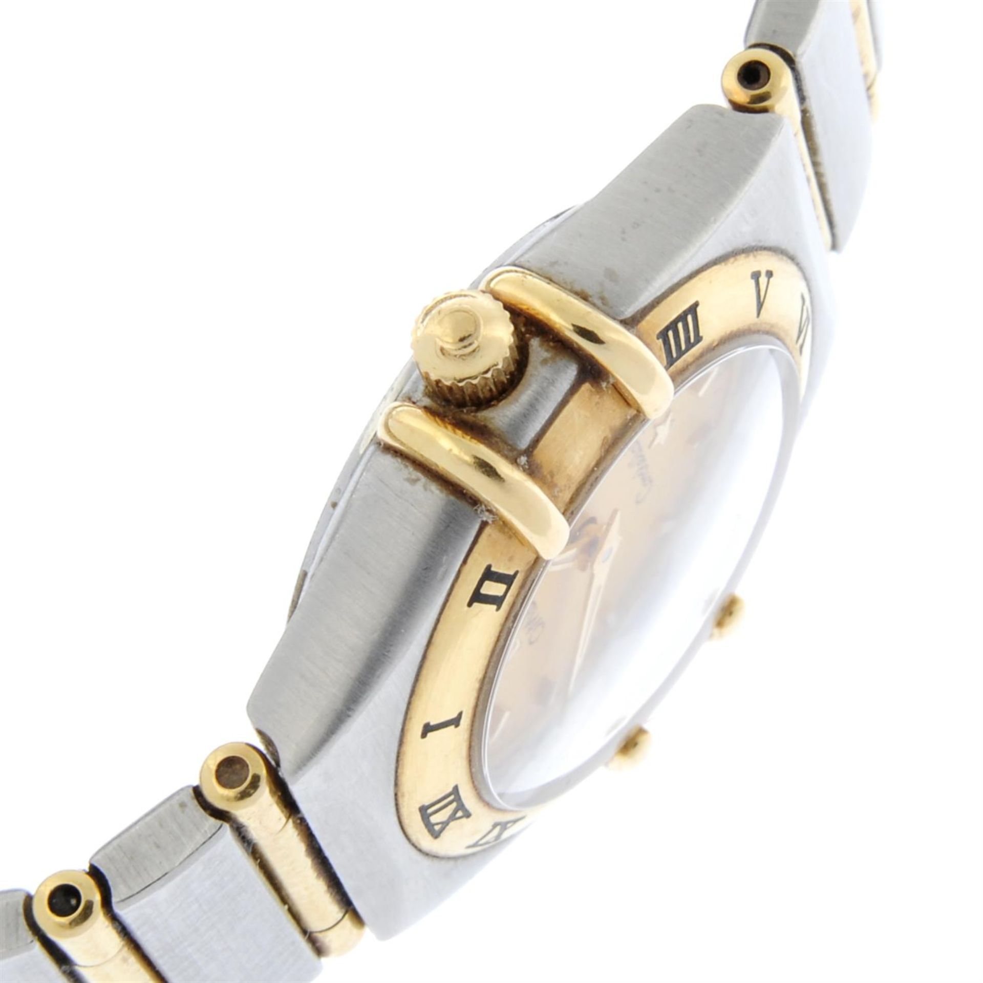 OMEGA - a bi-metal Constellation bracelet watch, 22mm. - Image 3 of 5