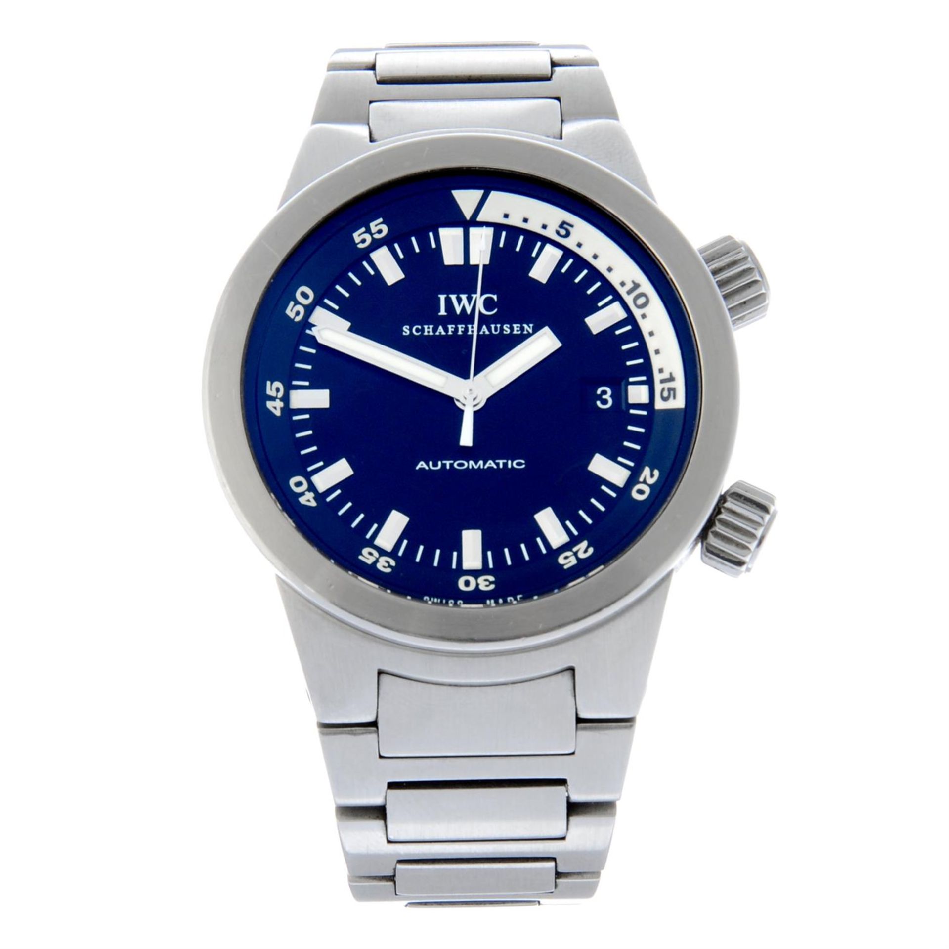 IWC - a stainless steel Aquatimer bracelet watch, 42mm.