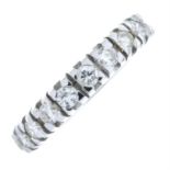 An 18ct gold diamond full eternity ring.