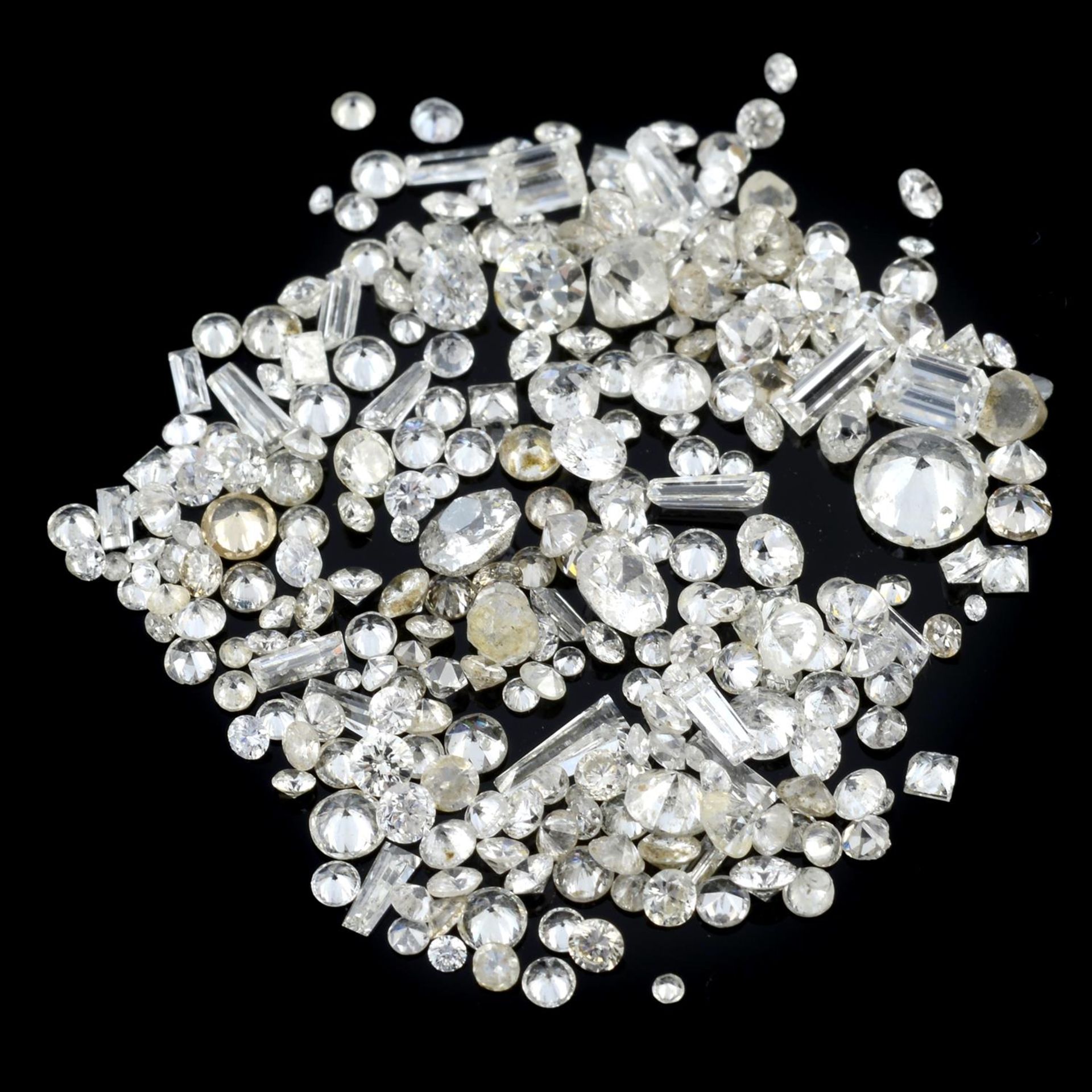 Selection of vari-shape diamonds, weighing 9.37ct