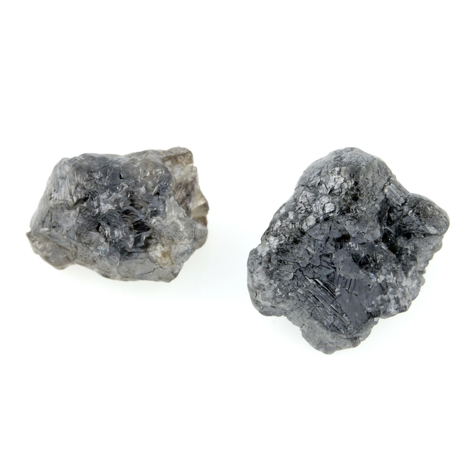Two rough diamonds, weighing 7.51ct