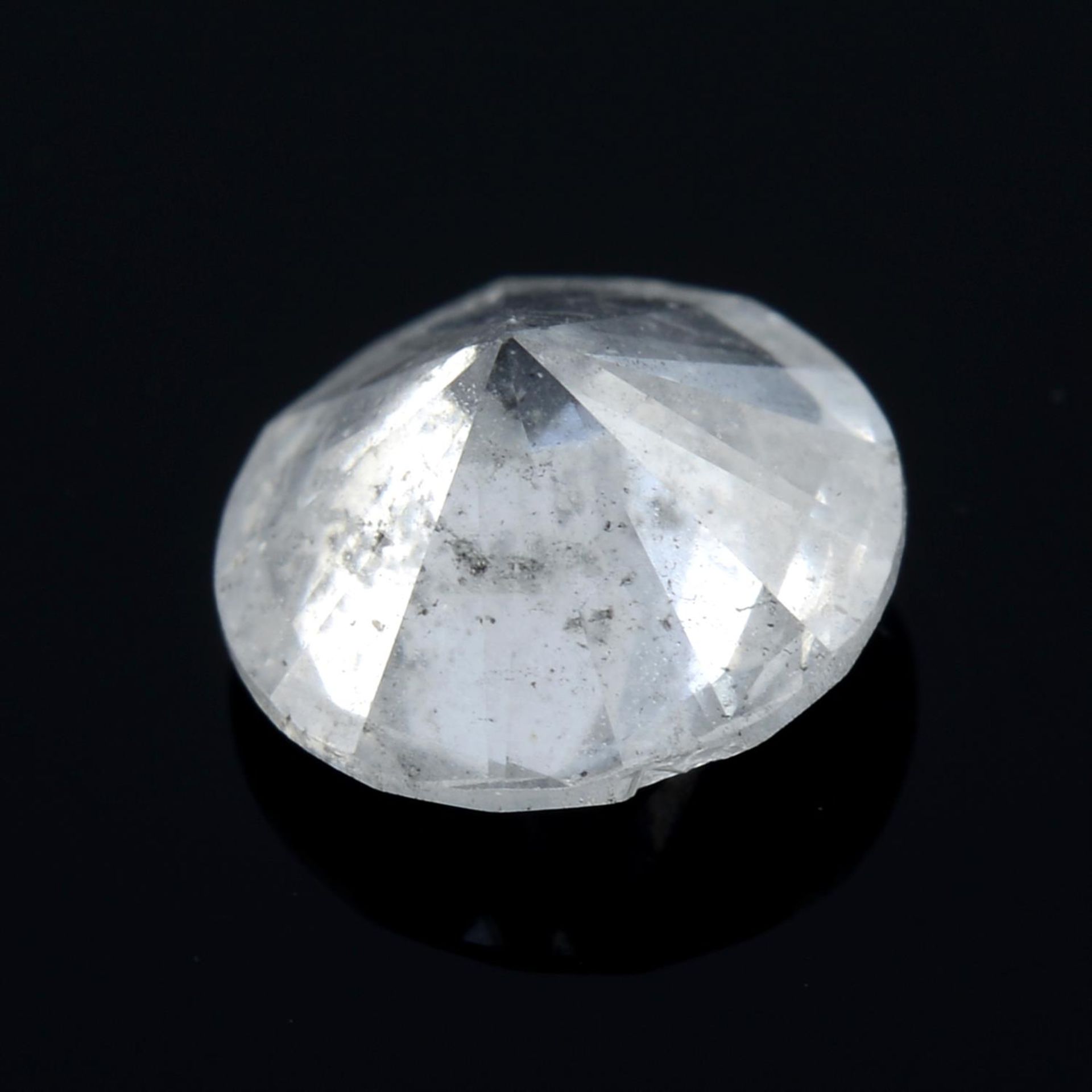 A brilliant cut diamond, weighing 1.02ct. Estimated to be G colour and I2 clarity - Image 2 of 2
