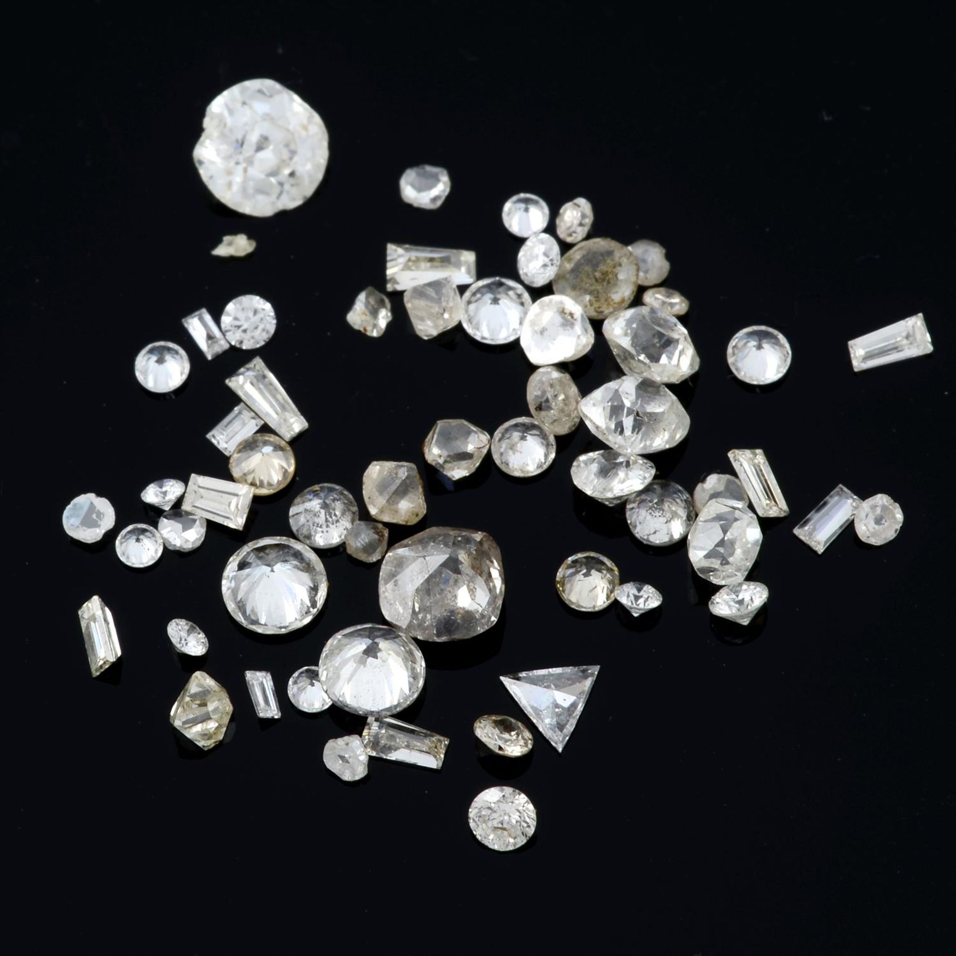 Selection of vari-shape diamonds, weighing 2.92ct