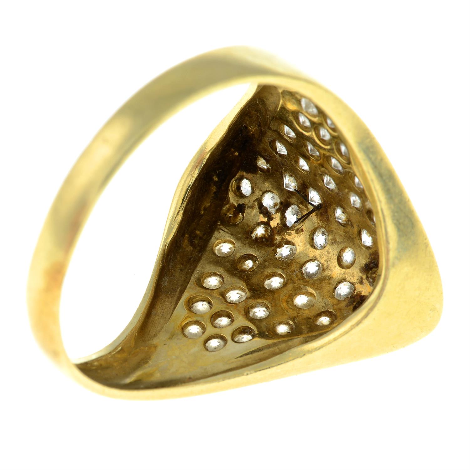 A 14ct gold cubic zirconia dress ring. - Image 2 of 2