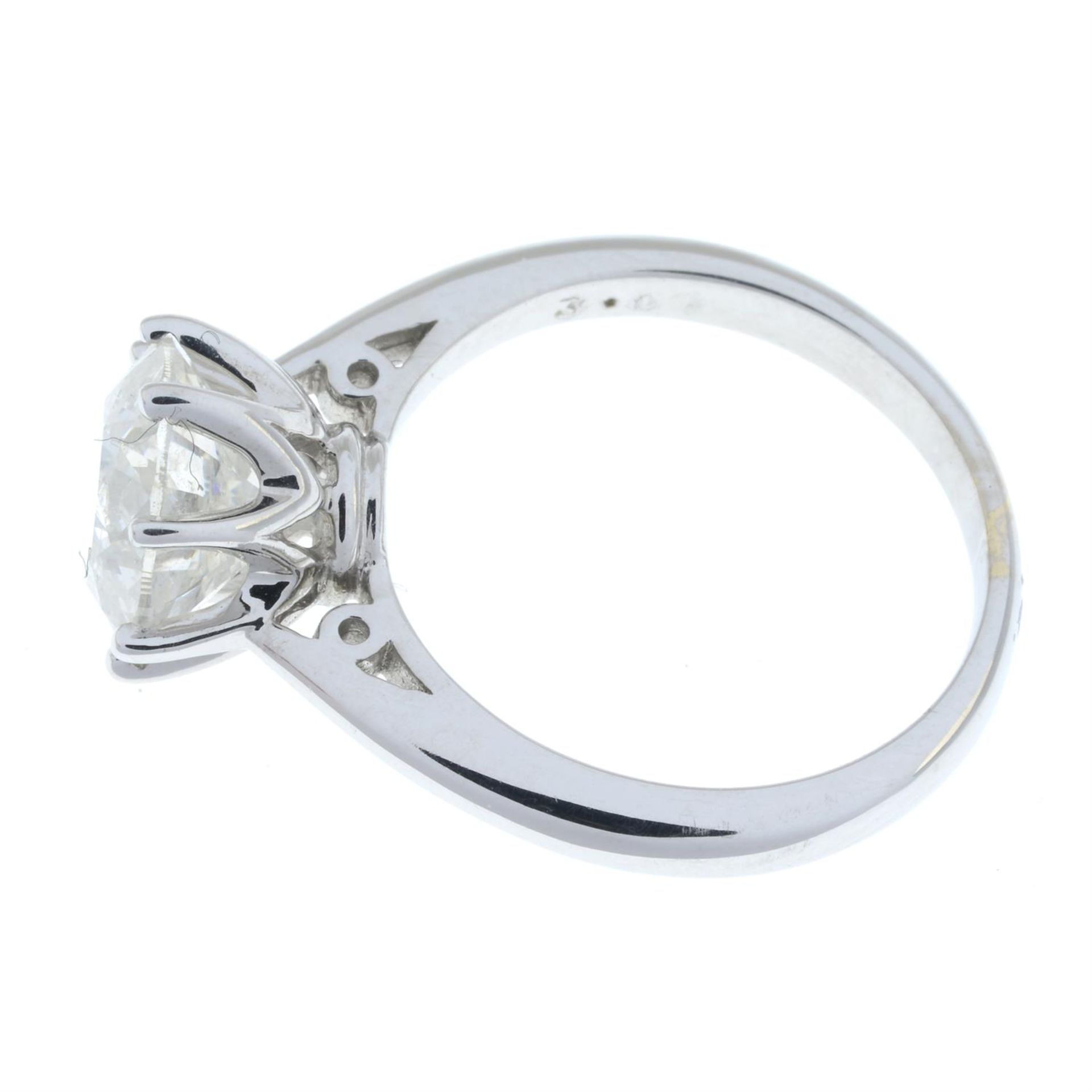 An 18ct gold brilliant-cut diamond single-stone ring. - Image 4 of 5