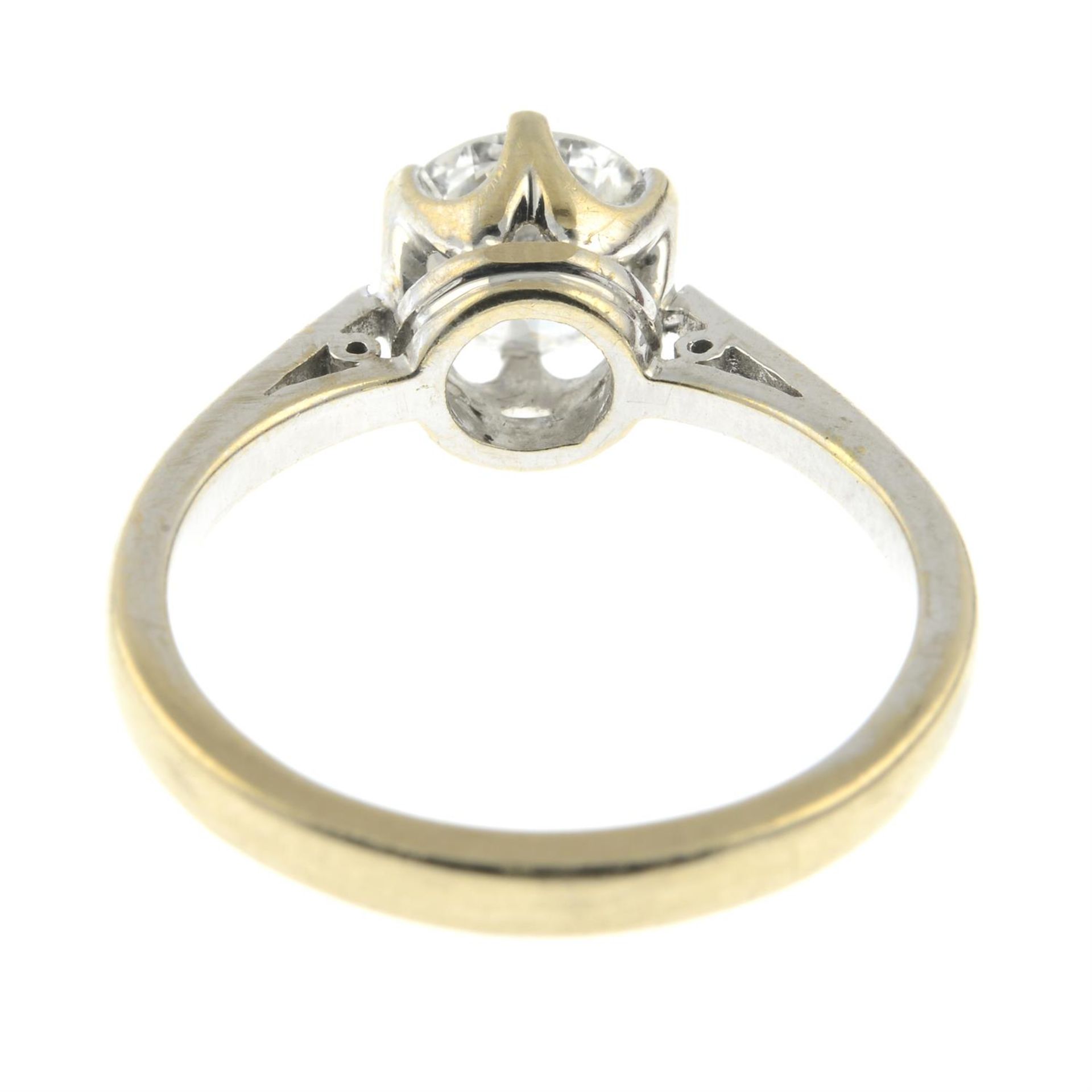 An 18ct gold circular-cut diamond single-stone ring. - Image 4 of 5