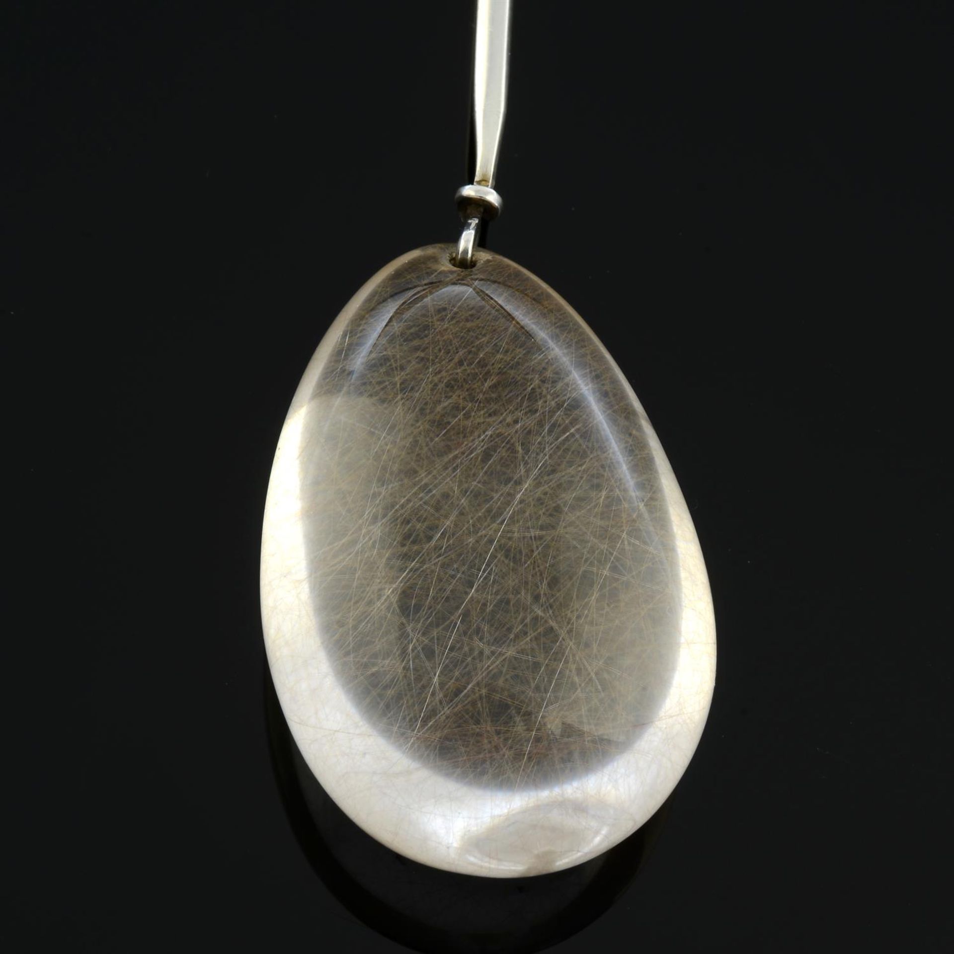 A rutilated quartz 'Dew Drop' necklace collar, by Torun Bülow-Hübe for Georg Jensen. - Image 4 of 4