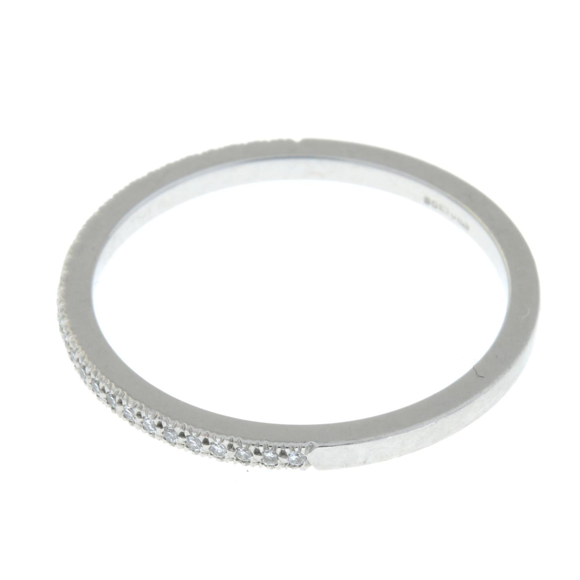 A platinum brilliant-cut diamond half eternity ring, by Tiffany & Co. - Image 4 of 5