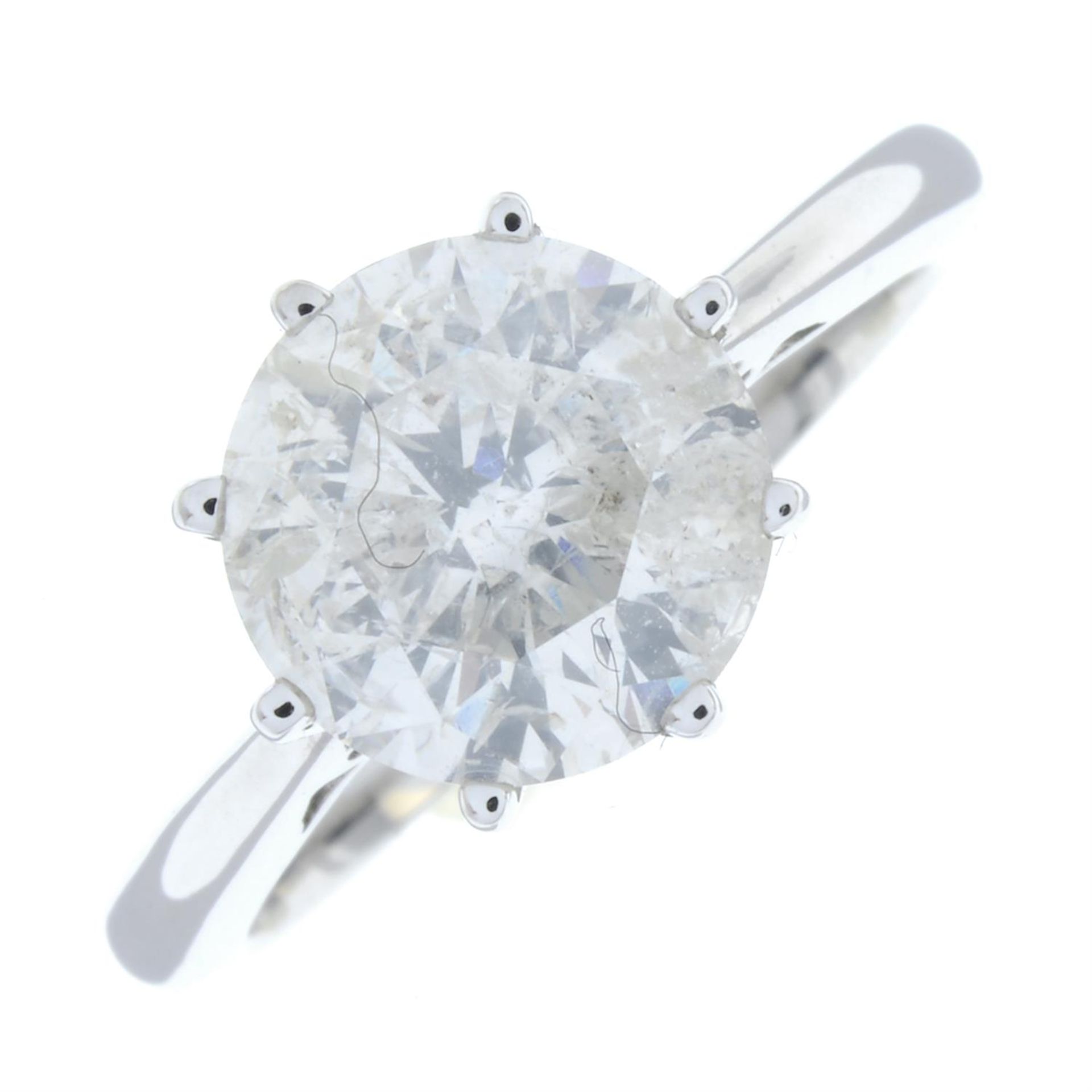 An 18ct gold brilliant-cut diamond single-stone ring. - Image 2 of 5