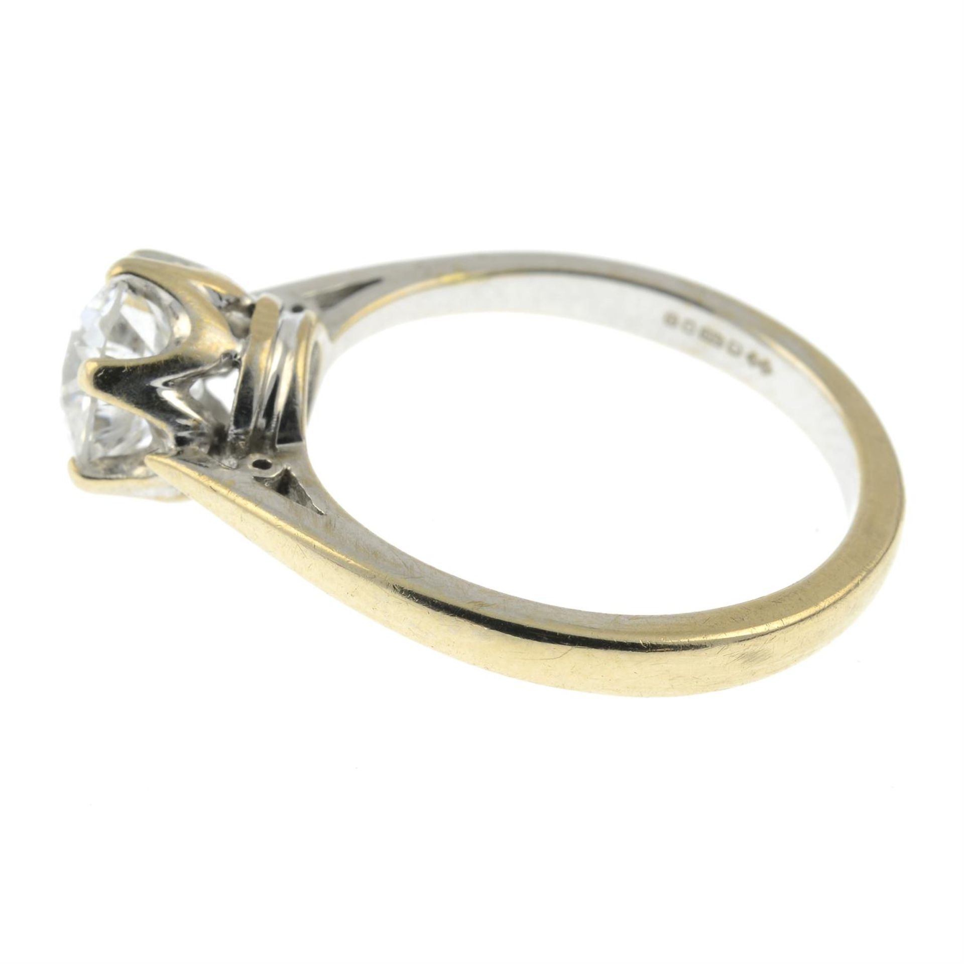 An 18ct gold circular-cut diamond single-stone ring. - Image 3 of 5