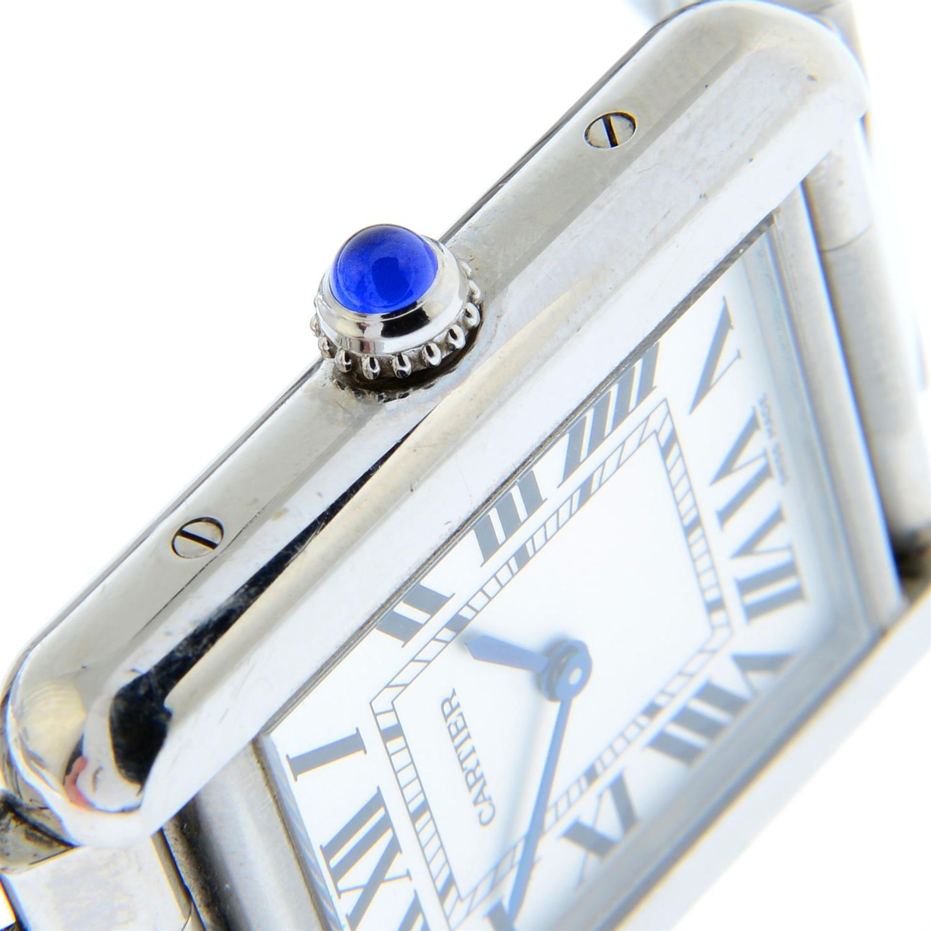 CARTIER - a stainless steel Tank Solo bracelet watch, 24mm. - Image 4 of 5