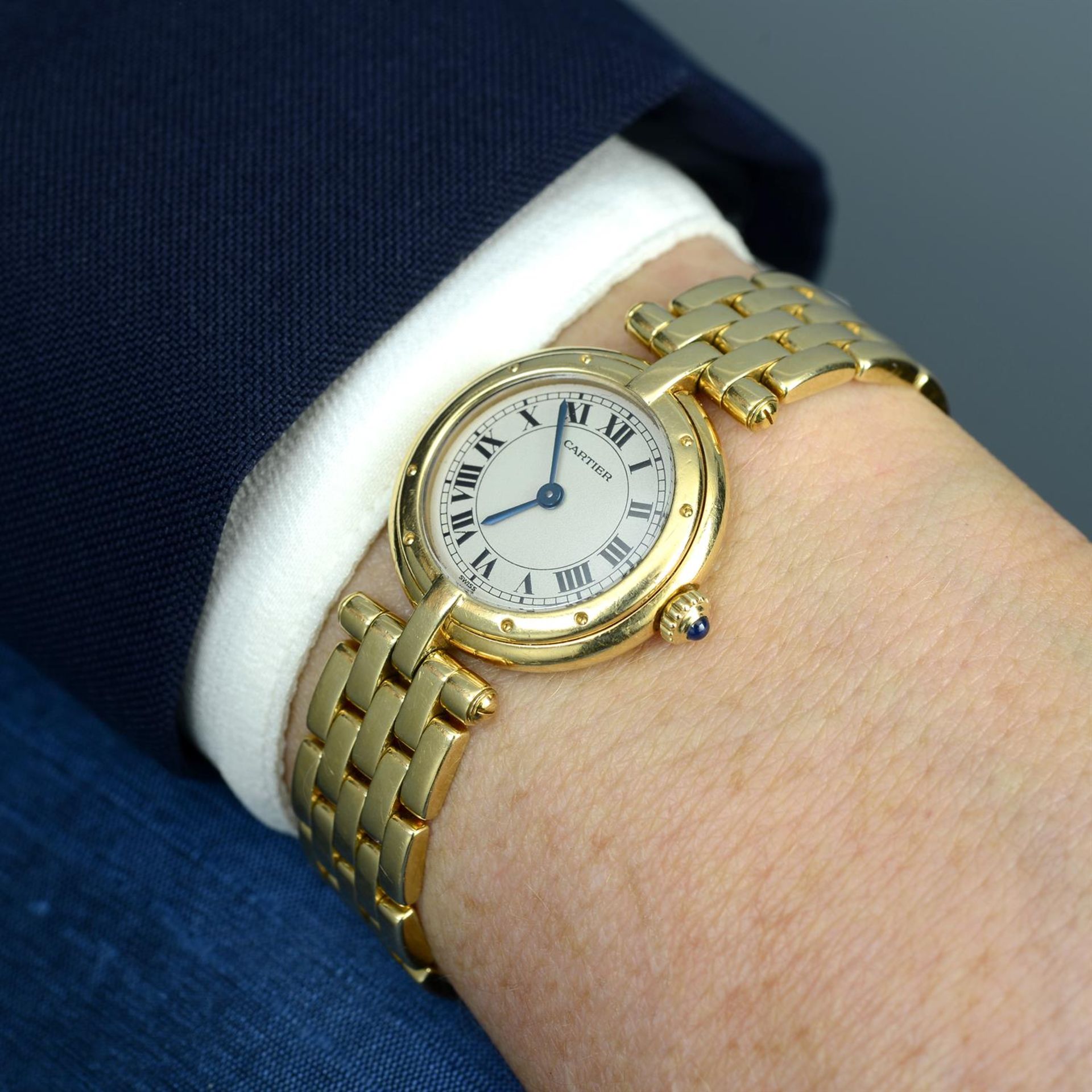 CARTIER - an 18ct yellow gold Panthere Vendome bracelet watch, 24mm. - Image 5 of 5