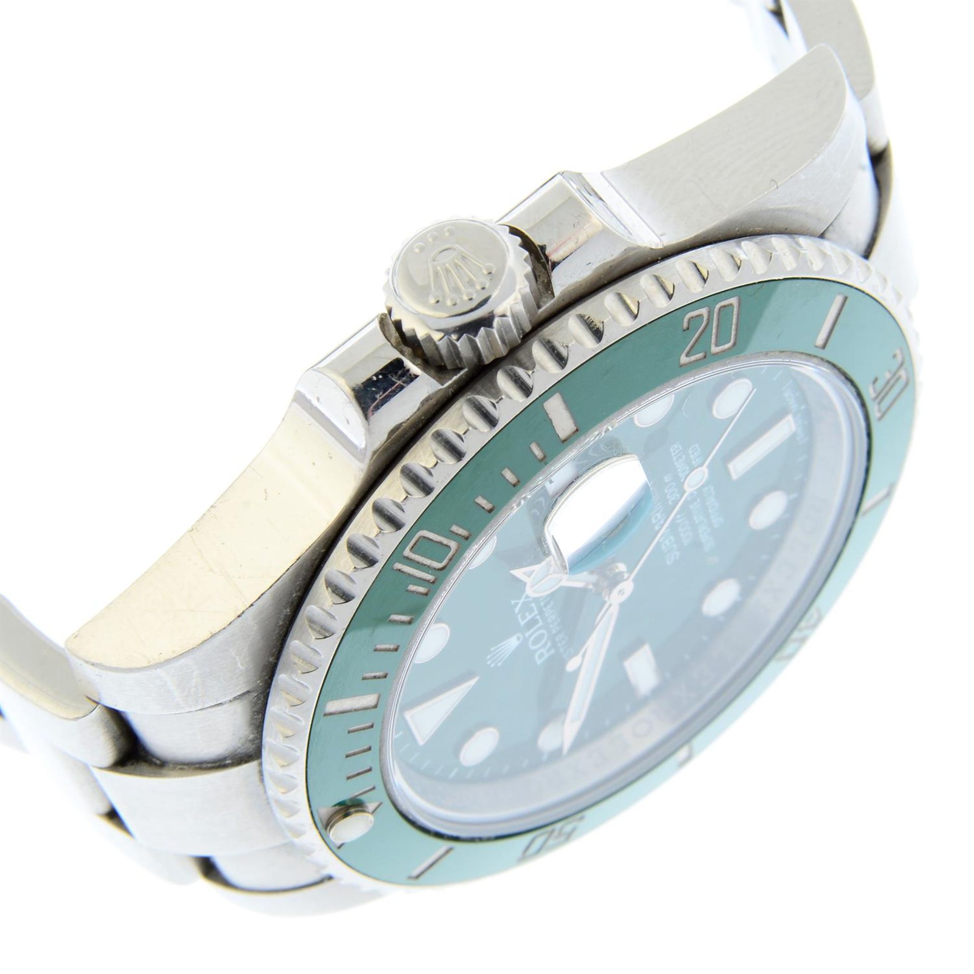 ROLEX - a stainless steel Oyster Perpetual Submariner "Hulk" bracelet watch, 41mm - Image 3 of 6