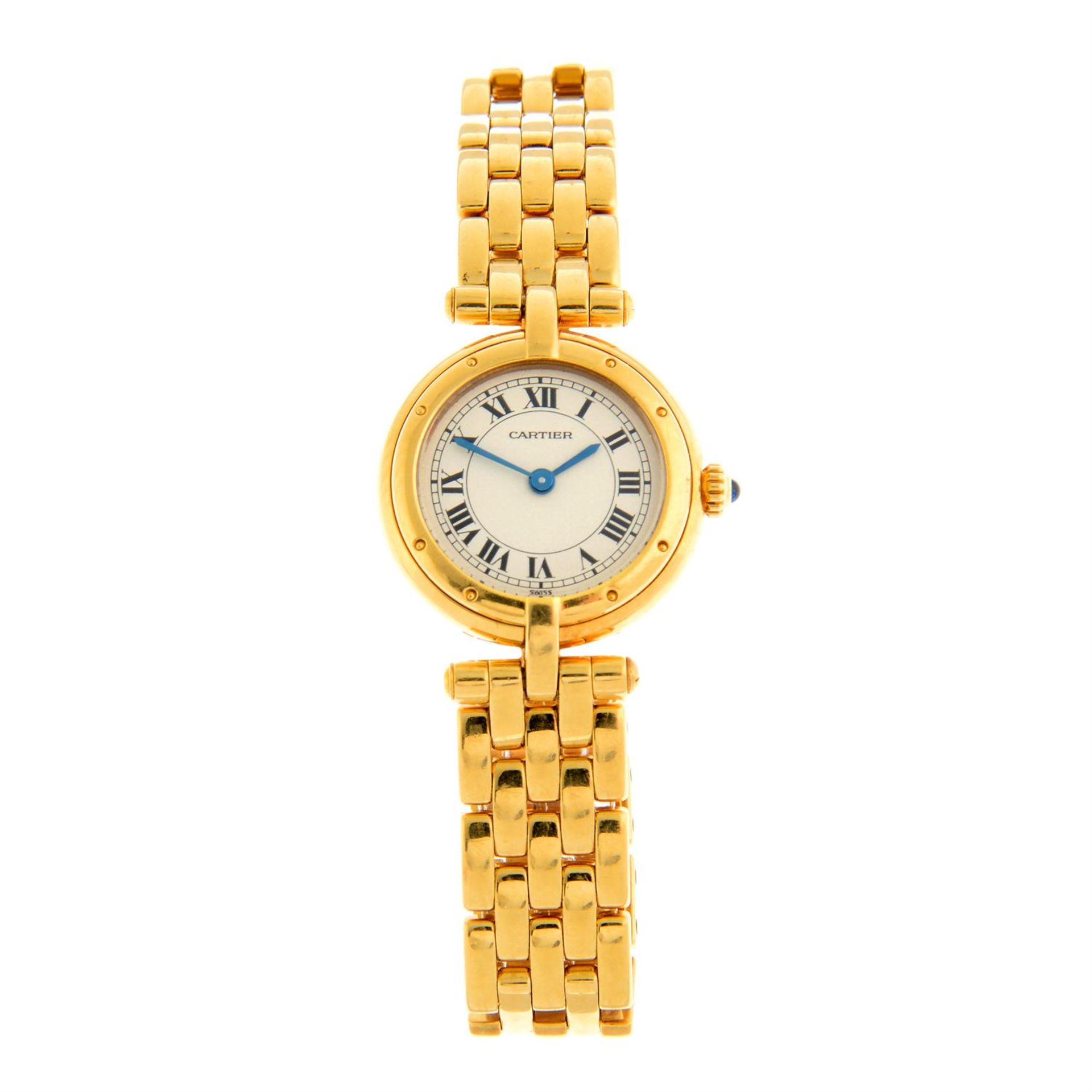 CARTIER - an 18ct yellow gold Panthere Vendome bracelet watch, 24mm.