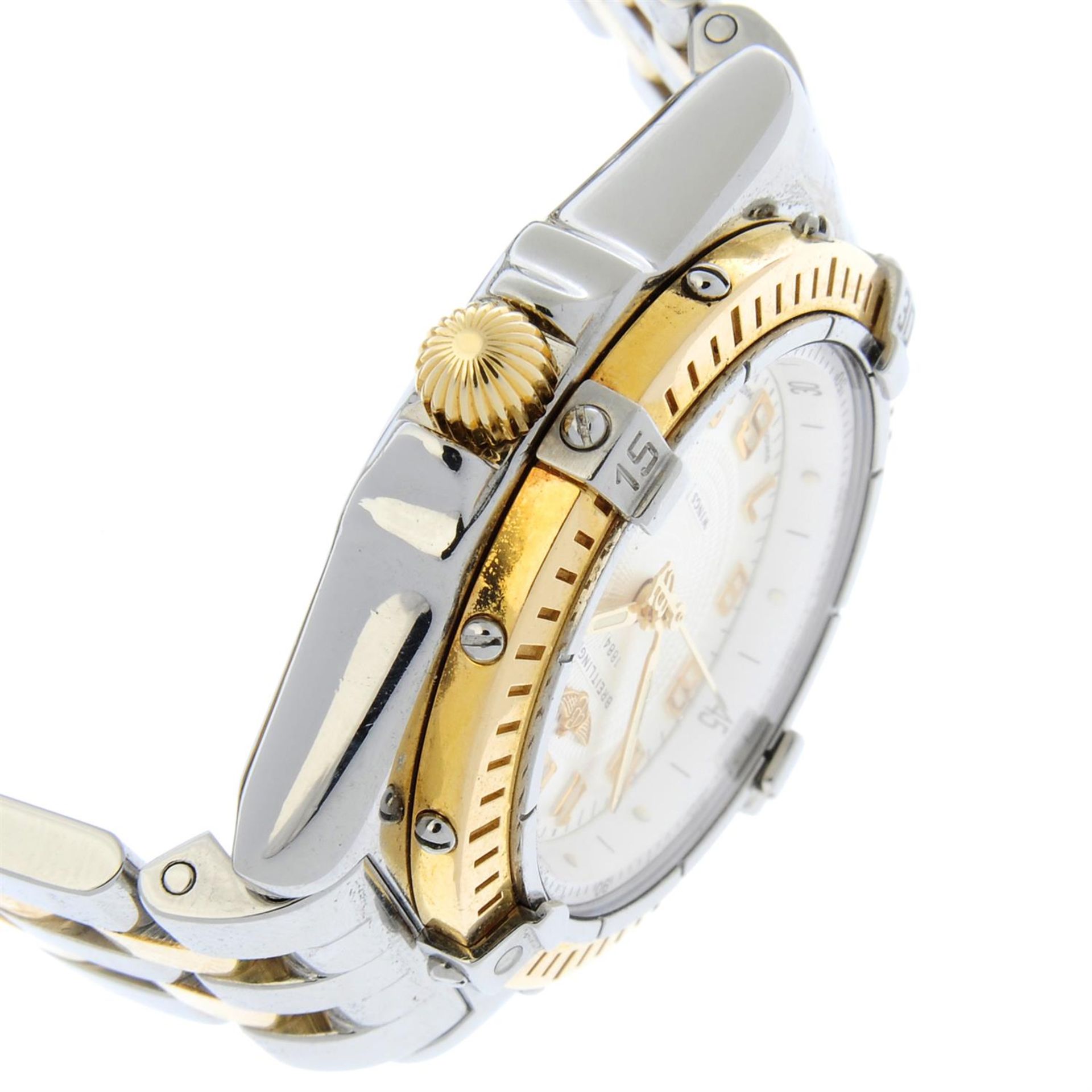 BREITLING - a bi-metal Wings Lady bracelet watch, 30mm. - Image 3 of 6